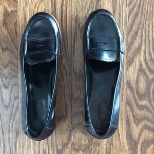 PRADA Black patton leather loafers 37